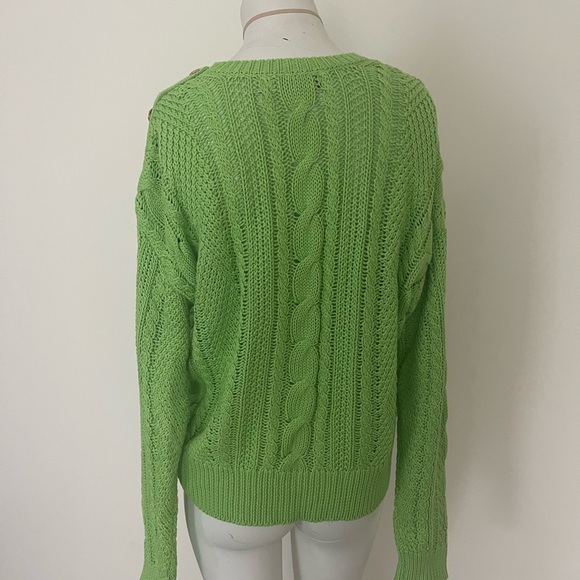 Polo ralph lauren kable knit cotton sweater size large - Picture 3 of 4